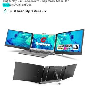 Teamgee Triple Screen Laptop Monitor